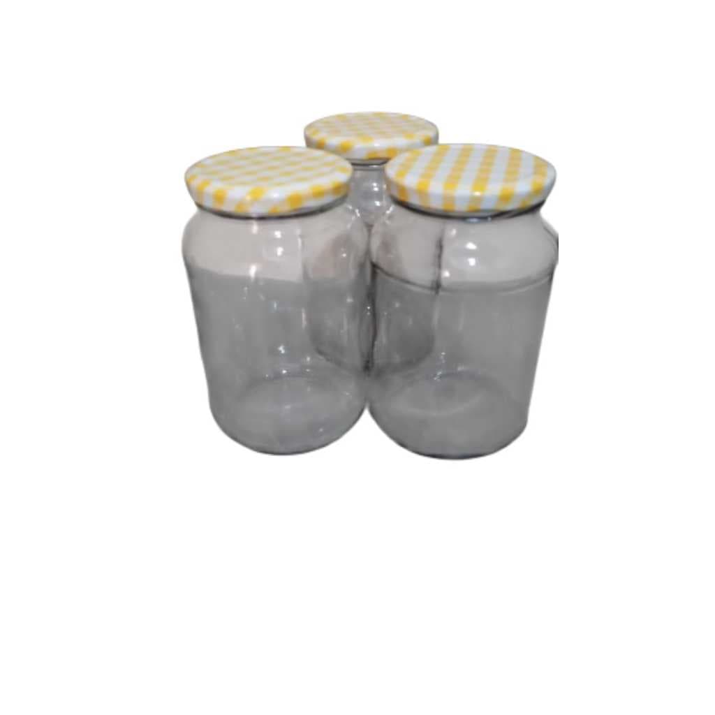 KIT 20 POTE 600 ML XADREZ AMARELO