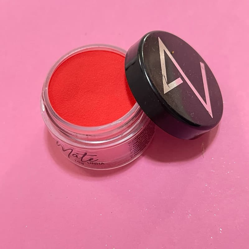 Po acrílico Colorido Vermelho Coral 10g majestic