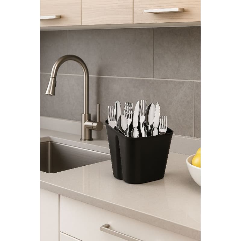 Organizador porta talheres escorredor seca talher