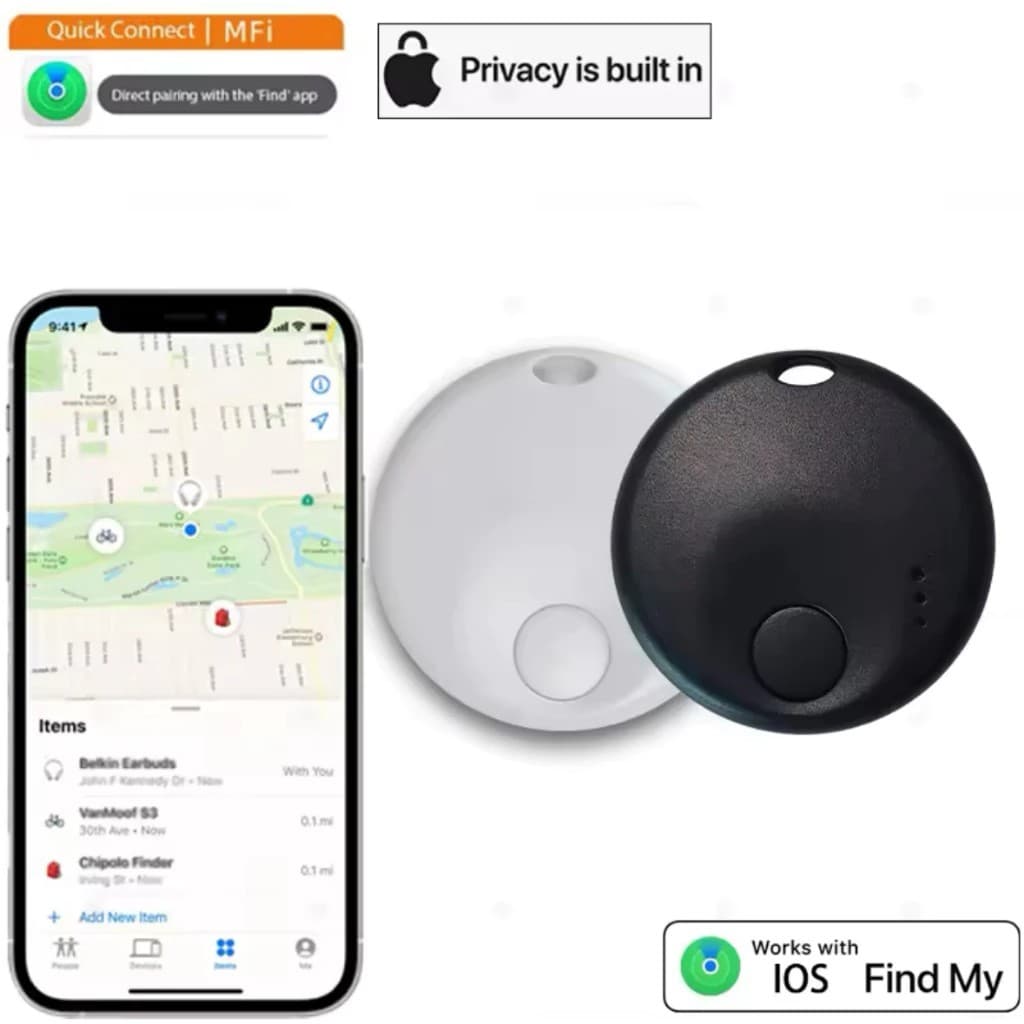 Rastreador Smart Air Tag para Iphone Localizador Mala Pet Carro Moto Apple IOS