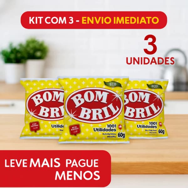 Lã de Aço Bombril – 1001 Utilidades, Limpeza Prática e Brilho Imediato