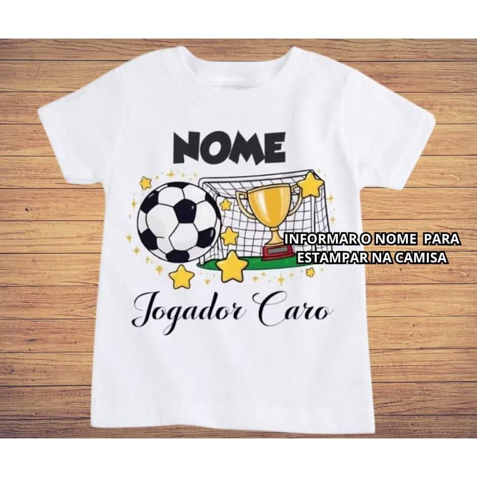 Camisa Personalizada Aniversário Jogador Bola TN12 - Informar Nome