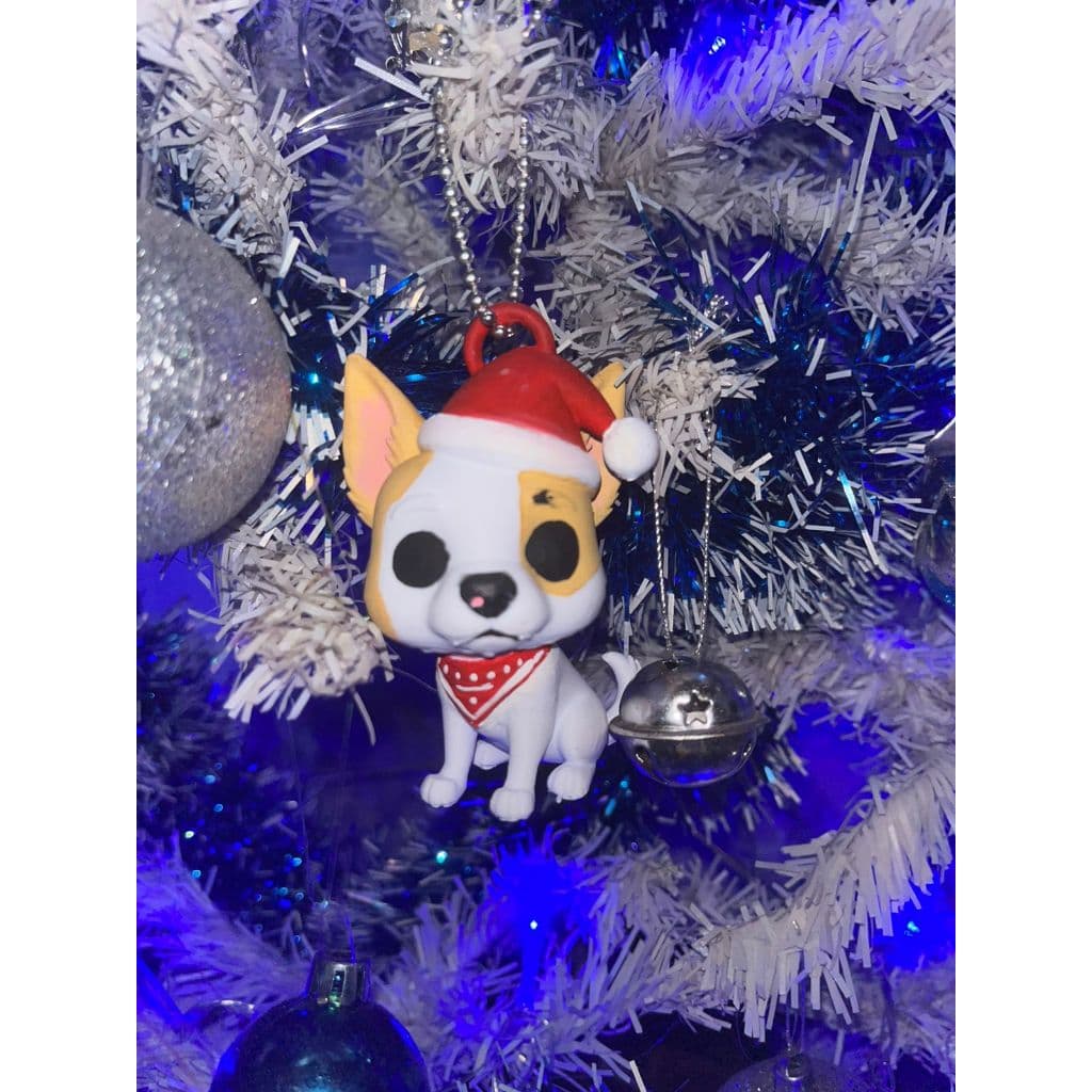 Pet Natalino Personalizado Pet | Enfeite de Árvore 3D | Decoração de Natal | Bandit 3D Lab