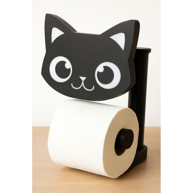 Suporte de Papel Higiênico em Formato de Gatinho