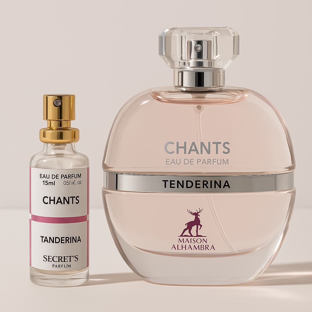 Perfume Árabe Chants Secret’s Parfum 15ml – Fragrância Floral, Cítrica, Alta fixação e Projeção