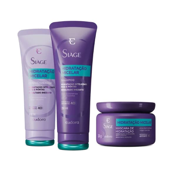 Kit Siàge Hidratação Micelar (3itens)