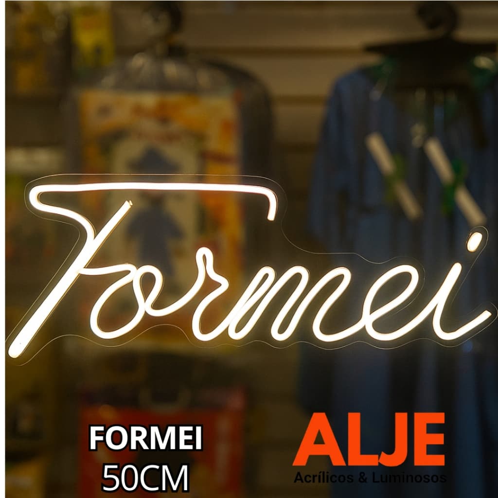 Palavra Frase Formei Neon Led Formatura Universitário Festa  Decoração Escolar QuenteFrio 12v Bivolt