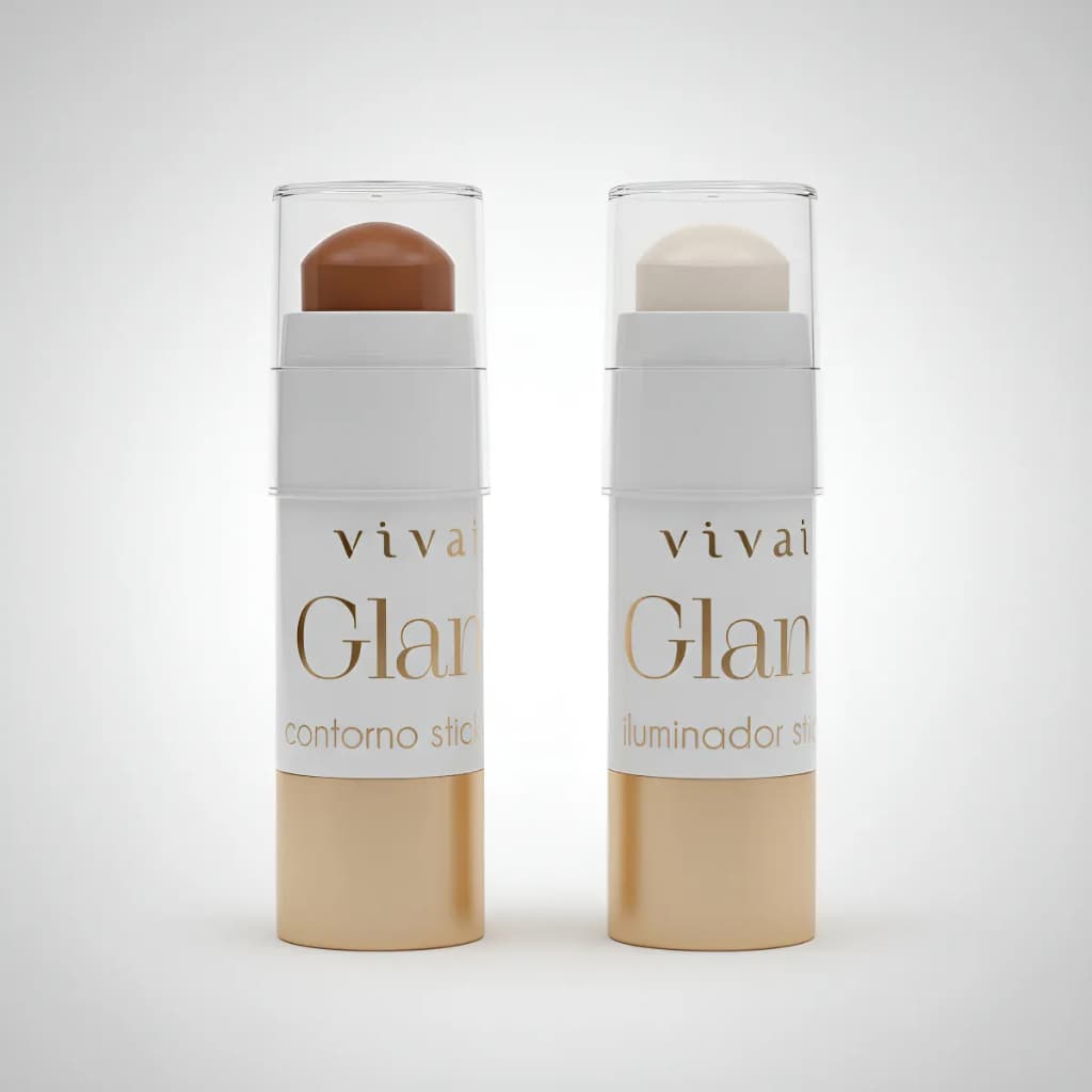 Vivai - Kit de Maquiagem Iluminador e Contorno.