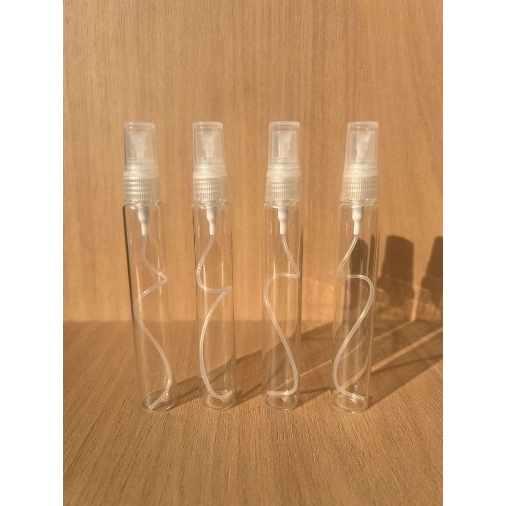 200 Frascos Vidro Borrifador Amostra Válvula Spray Transparente Portátil 15ml