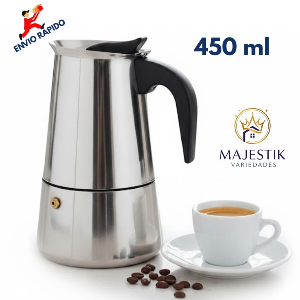 Cafeteira Expresso Italiana Inox 9 Xícaras Fazer Café Forte Casa Cozinha Escritório Restaurante