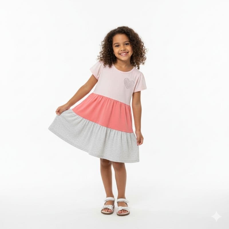 Vestido Infantil Menina Nader Kids Tamanho 4 ao 8