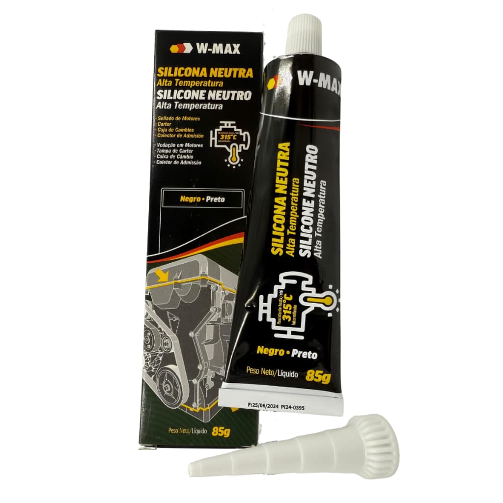 Silicone Alta temperatura Preto Wurth Cola Motor e Junta 85g Resistente até 315º