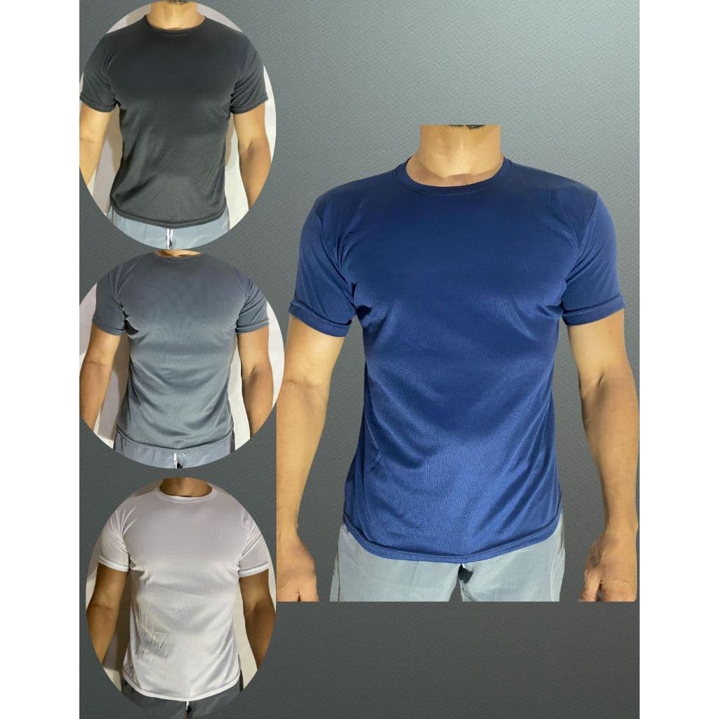 Camiseta Dry Fit masculina verão-academia-treino-passeio-esportes-ciclismo-pescaria-parque