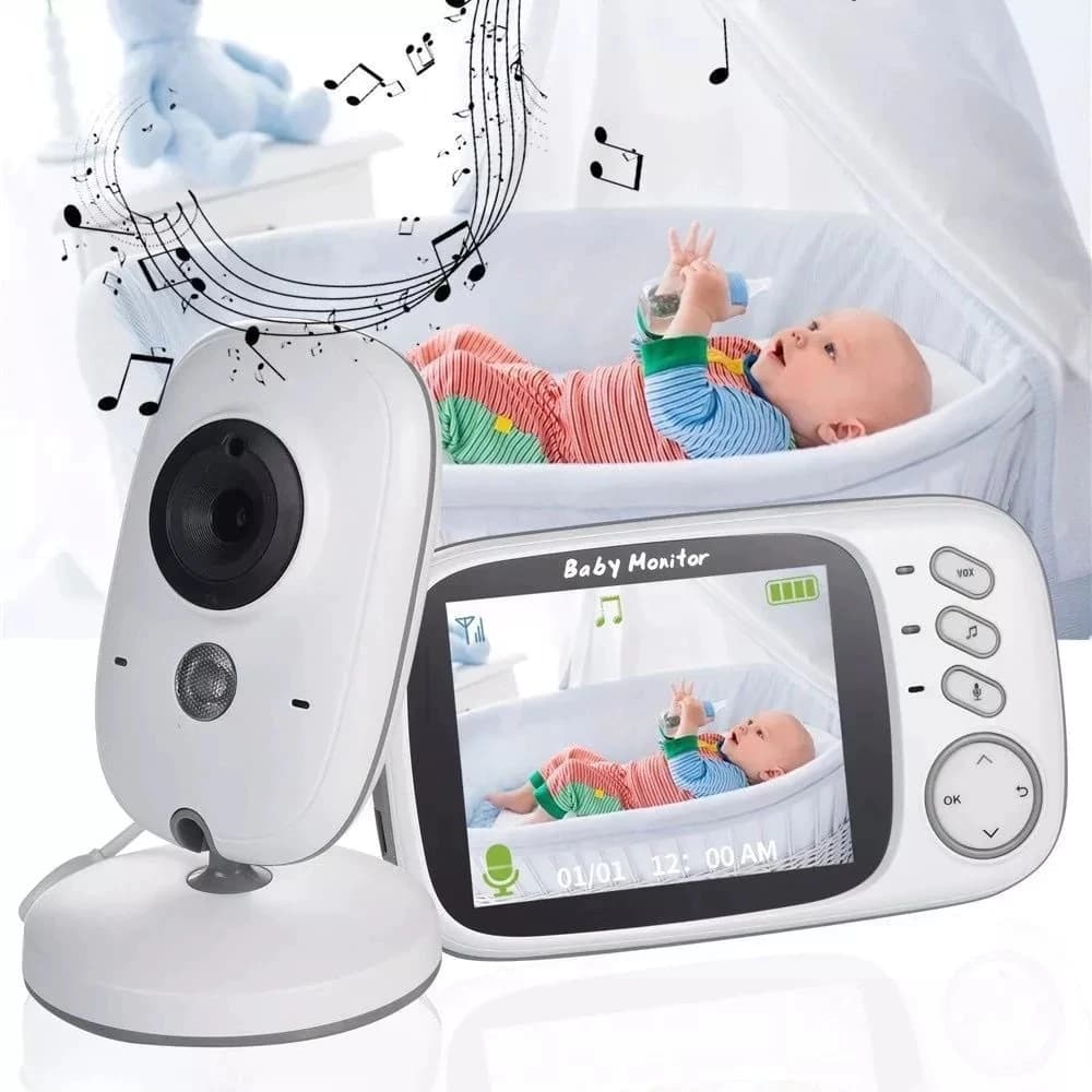 Baba Eletrônica VB603 Com Monitor Visão Noturna, Câmera c/ Audio Sensor de Temperatura TECNO