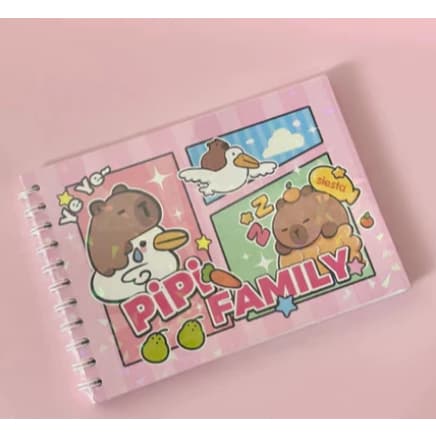 Livro de Colorir Capivara cute 50 Folhas Caderno de Desenho Pintura Coloring Book infantil