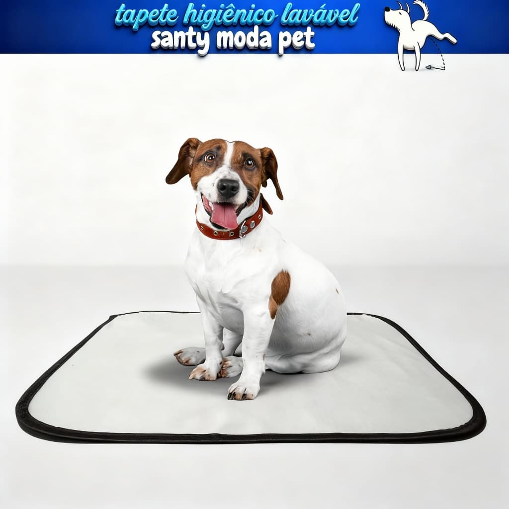 Tapete Higiênico lavável para cães, M , Tam.80 x 60 cm, 01 UN. educador, não vaza xixi