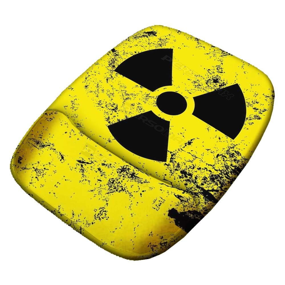 Mouse pad Radiotatividade Radiotativo Perigo Chernobyl Danger Ergonômico com Apoio de Pulso