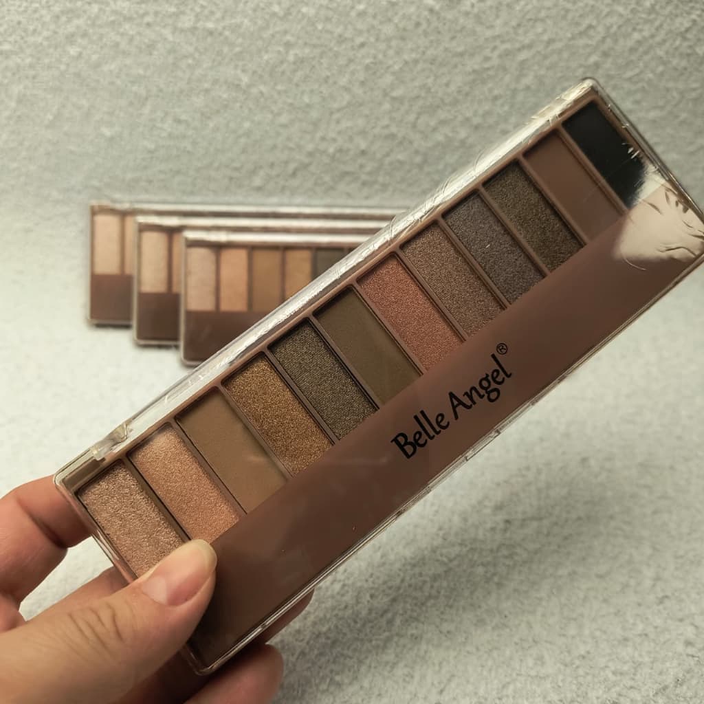 Paleta de Sombras 12 Cores Belle Angel, Cores vibrantes e infinitas possibilidades