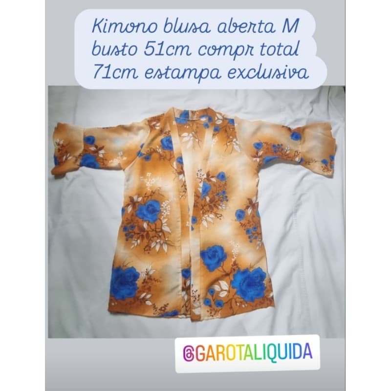 Kimono blusa aberta M