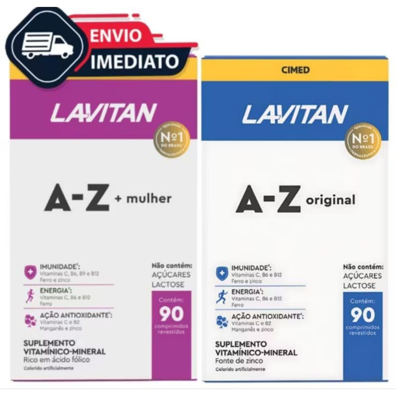 Kit Lavitan AZ – Mulher 90 Comprimidos + Lavitan AZ 90 Comprimidos