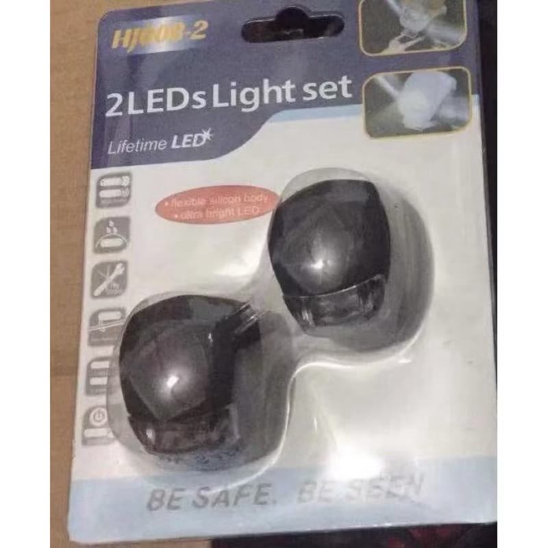 Kit Farol Bike Bicicleta Lanterna Bike Sinalizador Bike Par Silicone