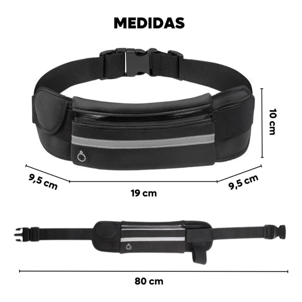 Pochete de corrida slim impermeável para celular garrafa de agua e chaves perfeita para caminhadas .