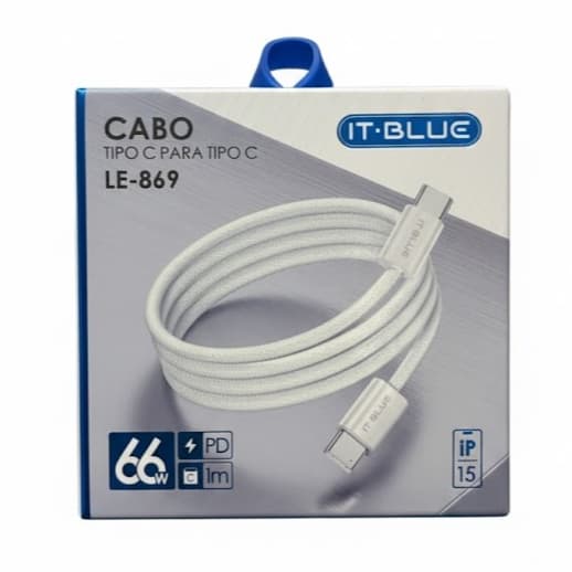 Cabo Carregador USB-C - Tipo C para Tipo C