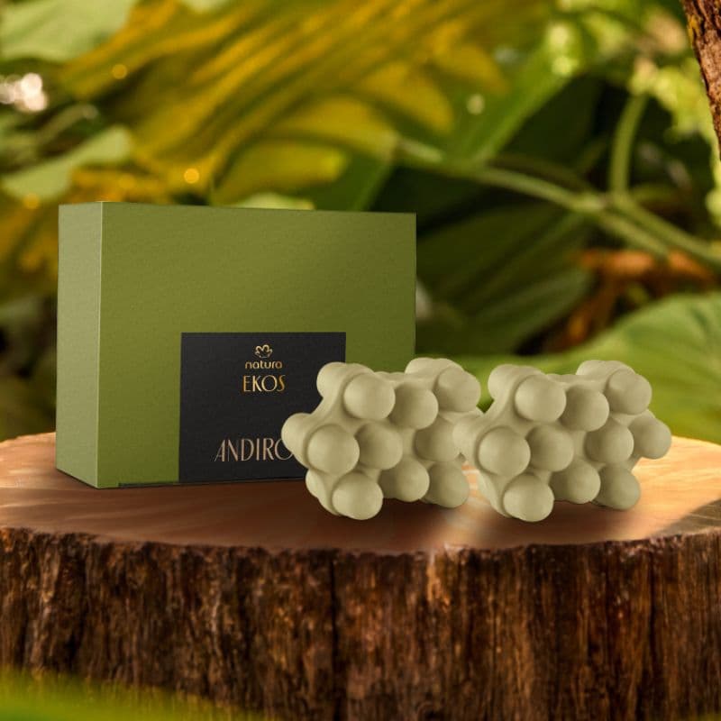 Sabonete em Barra Massageador Puro Vegetal Ekos Andiroba 2x 100 g