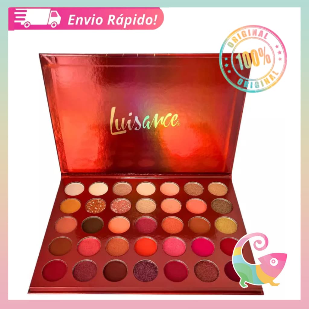Paleta de Sombras 35 Cores Luisance Heat