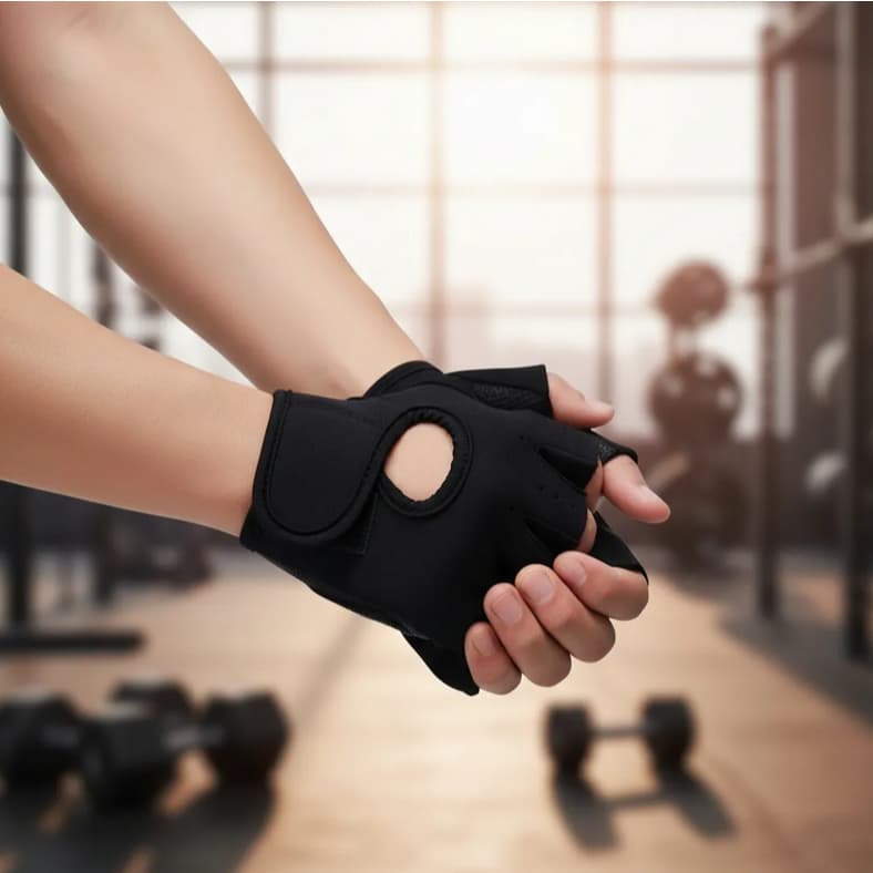 Par De Luva Para Musculação Ginástica Protetora Unissex, Luvas De Academia