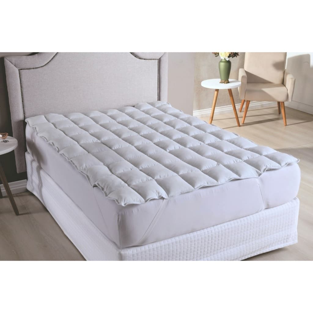 Pillow Top Casal 100% Fibra Siliconada 1600G/M² - Tecido Percal Algodão - Muito mais Conforto