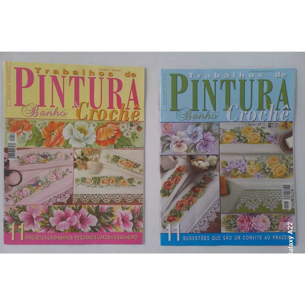 Kit 2 Revistas Pintura & CROCHÊ - Especial BANHO Ed. Central