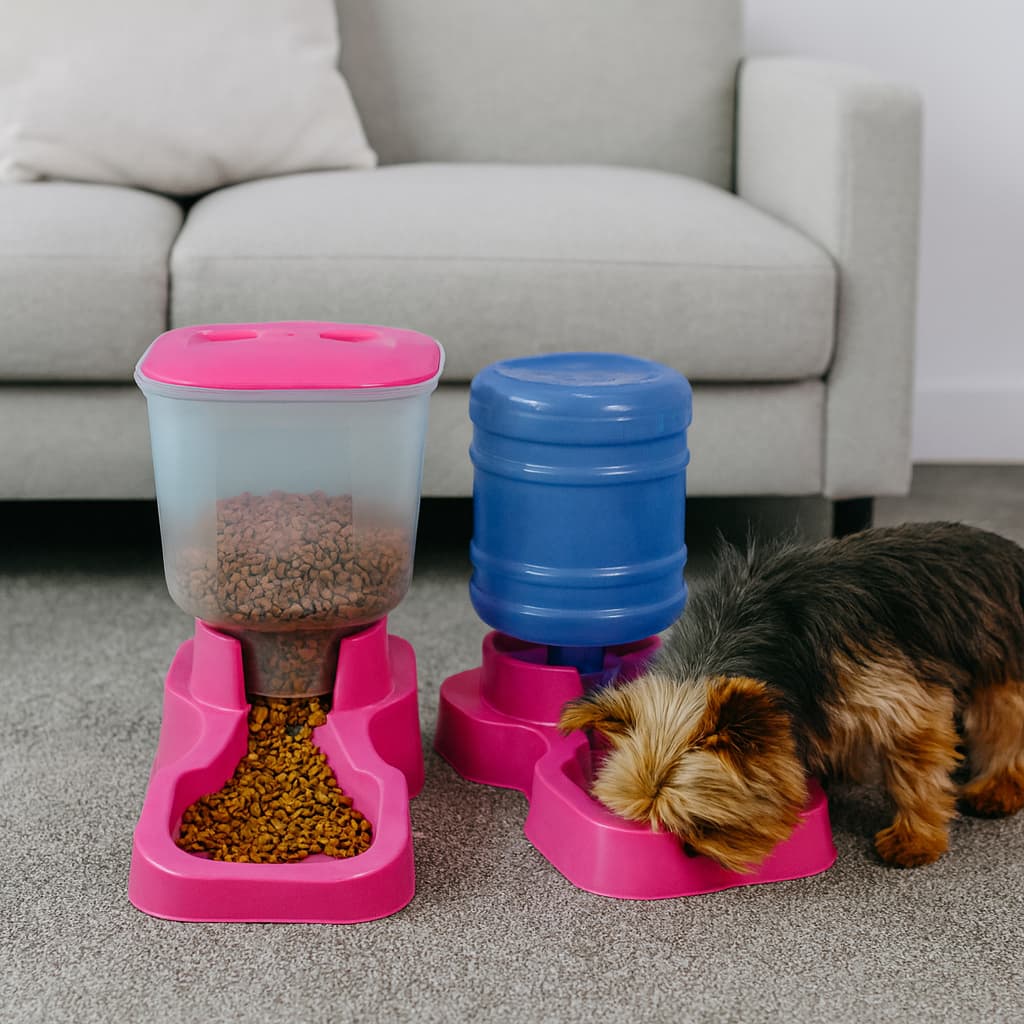 Kit Comedouro e Bebedouro Pet Para Cachorro Cães Gatos Automático 10LT