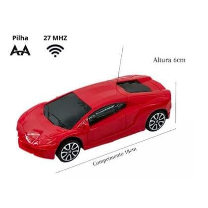 Carrinho de Controle Remoto Fast Driver Power Turbo 3 Funções Esportivo Brinquedo Escala 1:24 - Diversão Garantida!