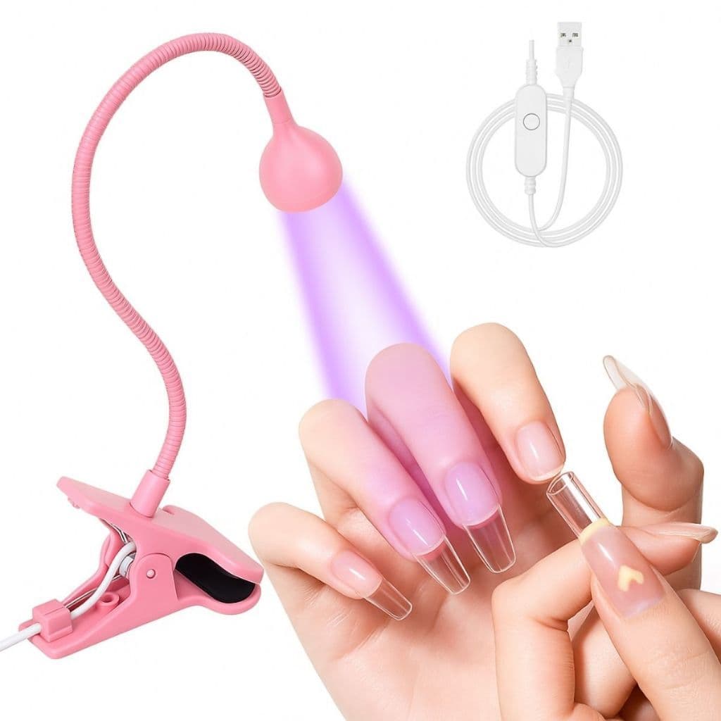 Mini Cabine Lanterna Clip De Mesa Led Uv Secagem Gel Para Unhas