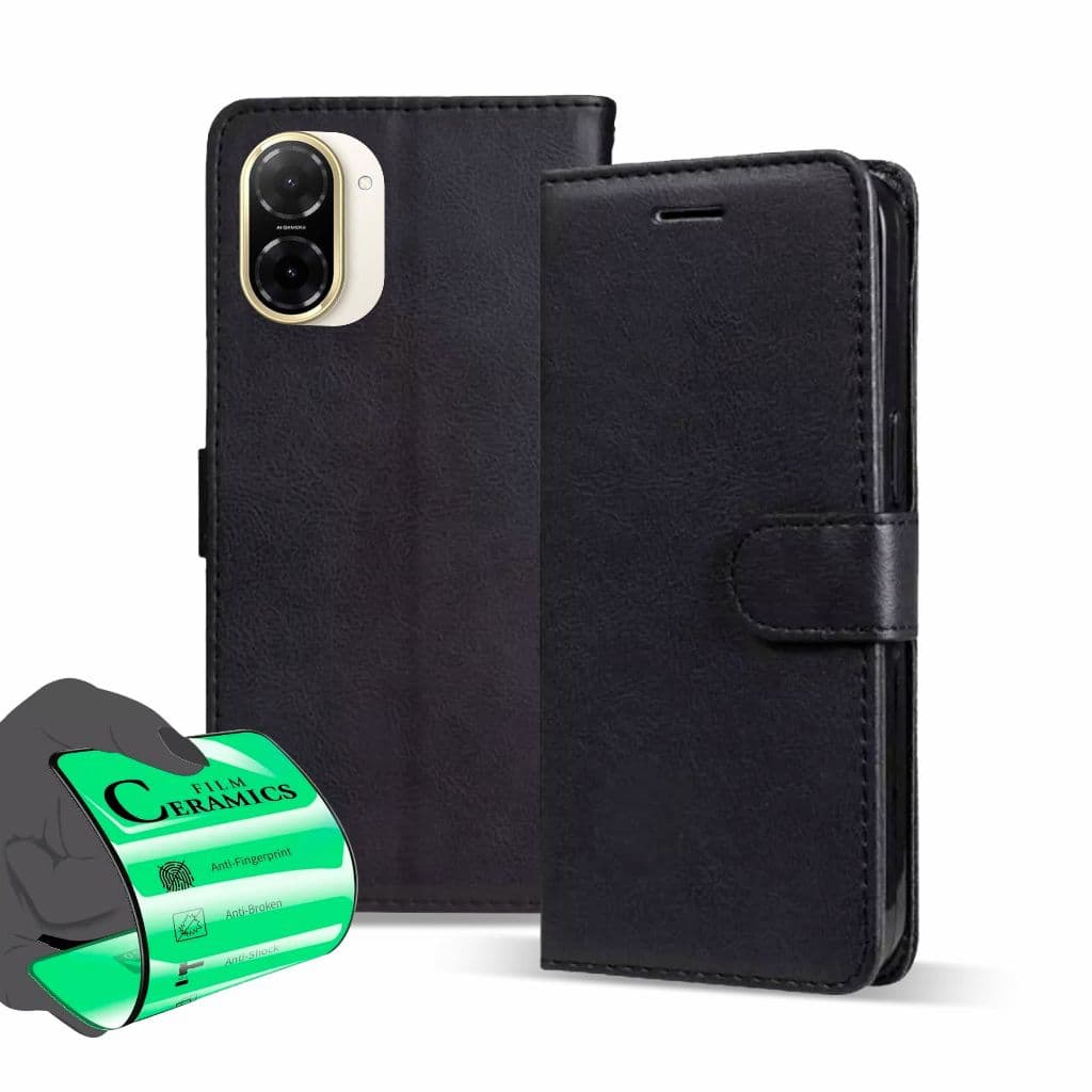 Capa Capinha Carteira Flip + Película Para Xiaomi Redmi A5