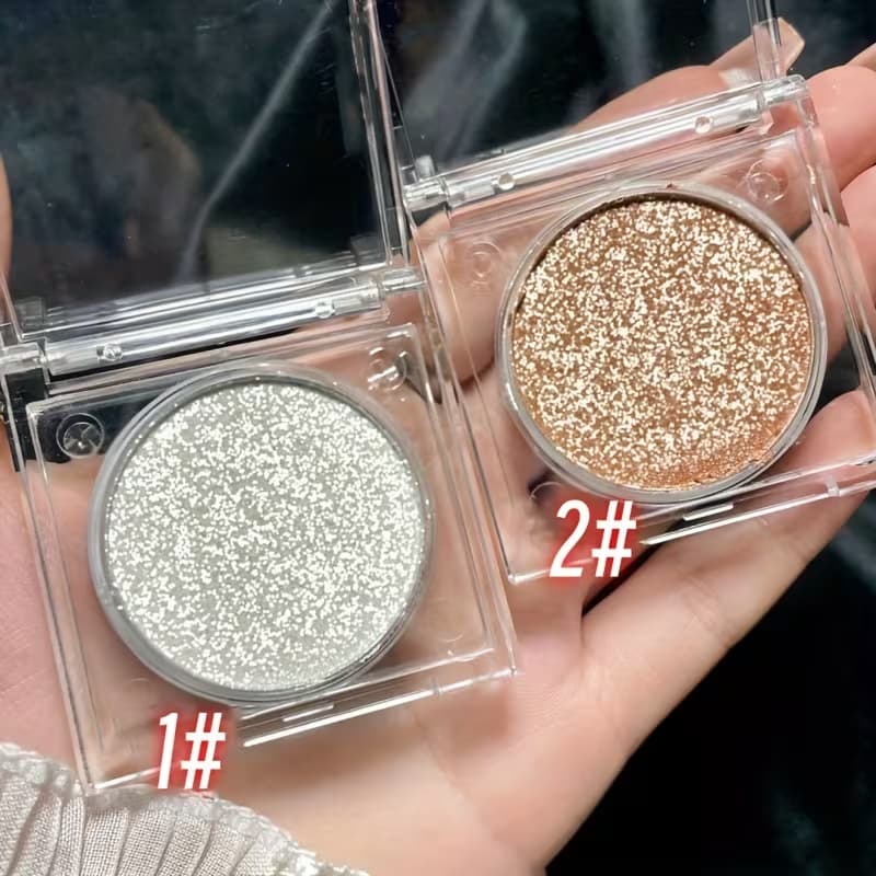 Iluminador Monocromático para Rosto e Olhos com um Visual de Maquiagem Brilhante, Iluminador Facial Glow, Maquiagem Cint
