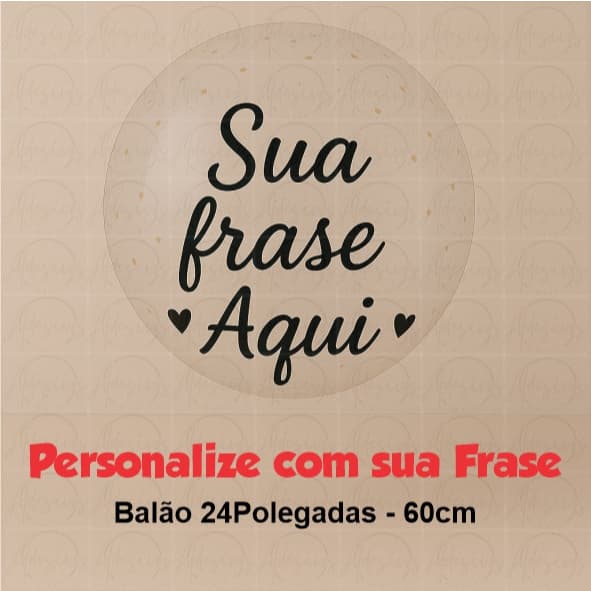 Balão Bubble 24 Polegadas Personalizado com Adesivo Vinil Varias Cores
