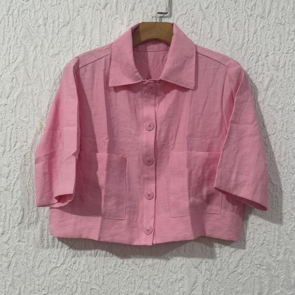 Camisa sensorial com bolso na frente e com botão TAM M ( 38-40) G (42) GG (44)