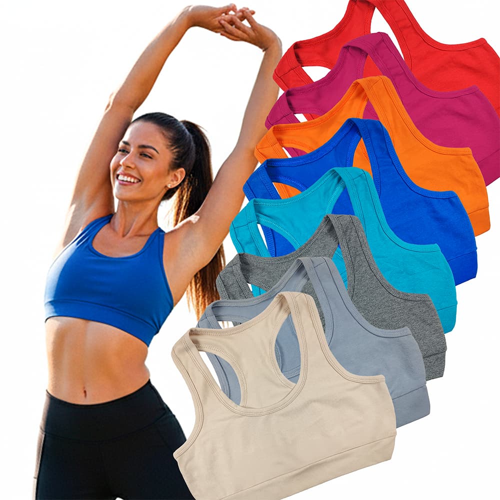 Cropped Sem Bojo Top Academia Fitness Crossfit Corrida Praia Em Cotton de 1 a 5 peças