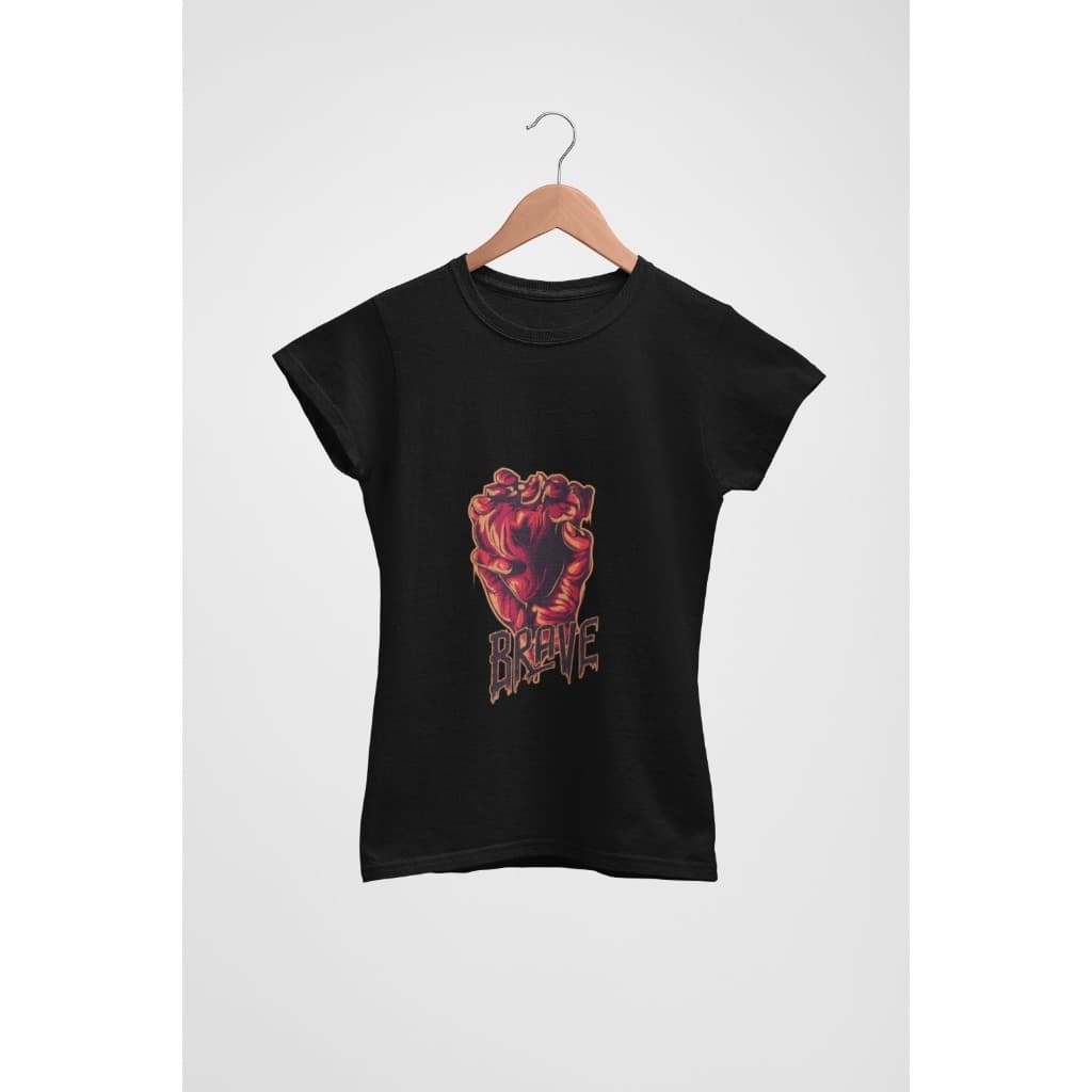 Baby Tee Feminina Brave – Estampa Coração Anatômico