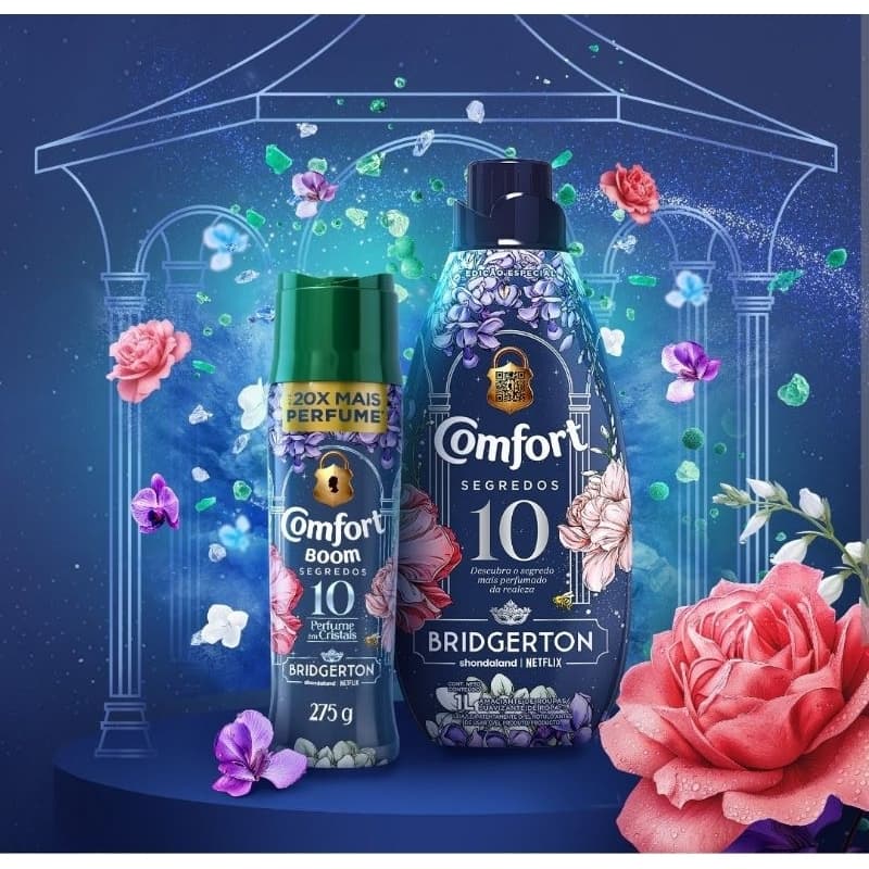 Comfort Boom Segredos 10 – Perfume em Cristais | Edição Bridgerton – 275g Bolinhas