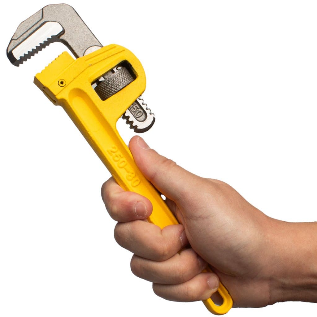Chave Grifo Para Tubos Uso Profissional  Encanamento Tubulações  Aço Reforçado Ajustável 10 12 14 18 Polegadas
