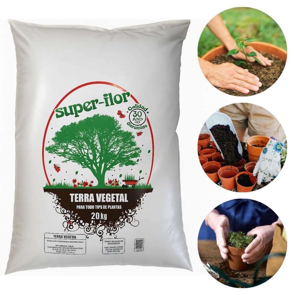 Terra Vegetal Todos os Tipos de Plantas Jardim Jardinagem Canteiro Vasos Flores Horta SuperFlor 20Kg