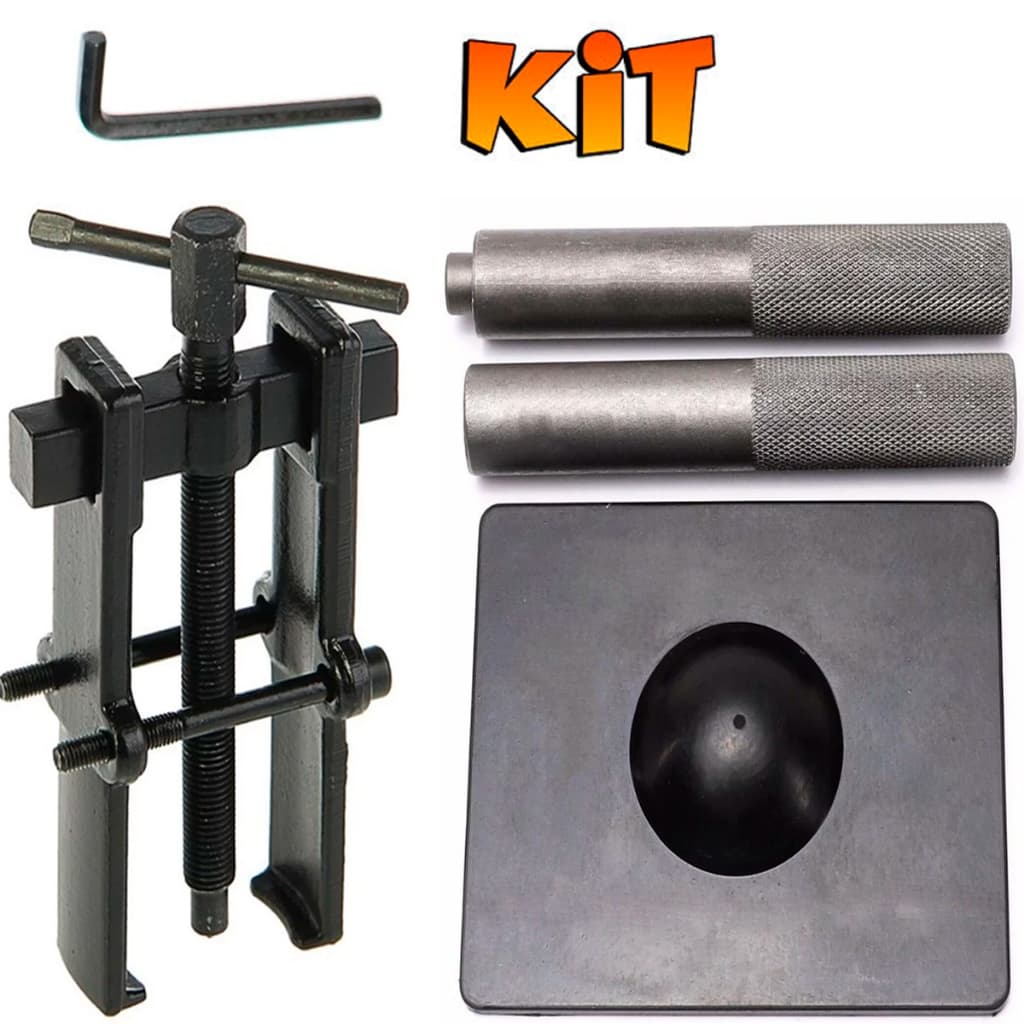 Kit Chave de Rolamento de Engrenagem 2 Mandíbulas + chave Compressor De Mola De Válvula Instalador