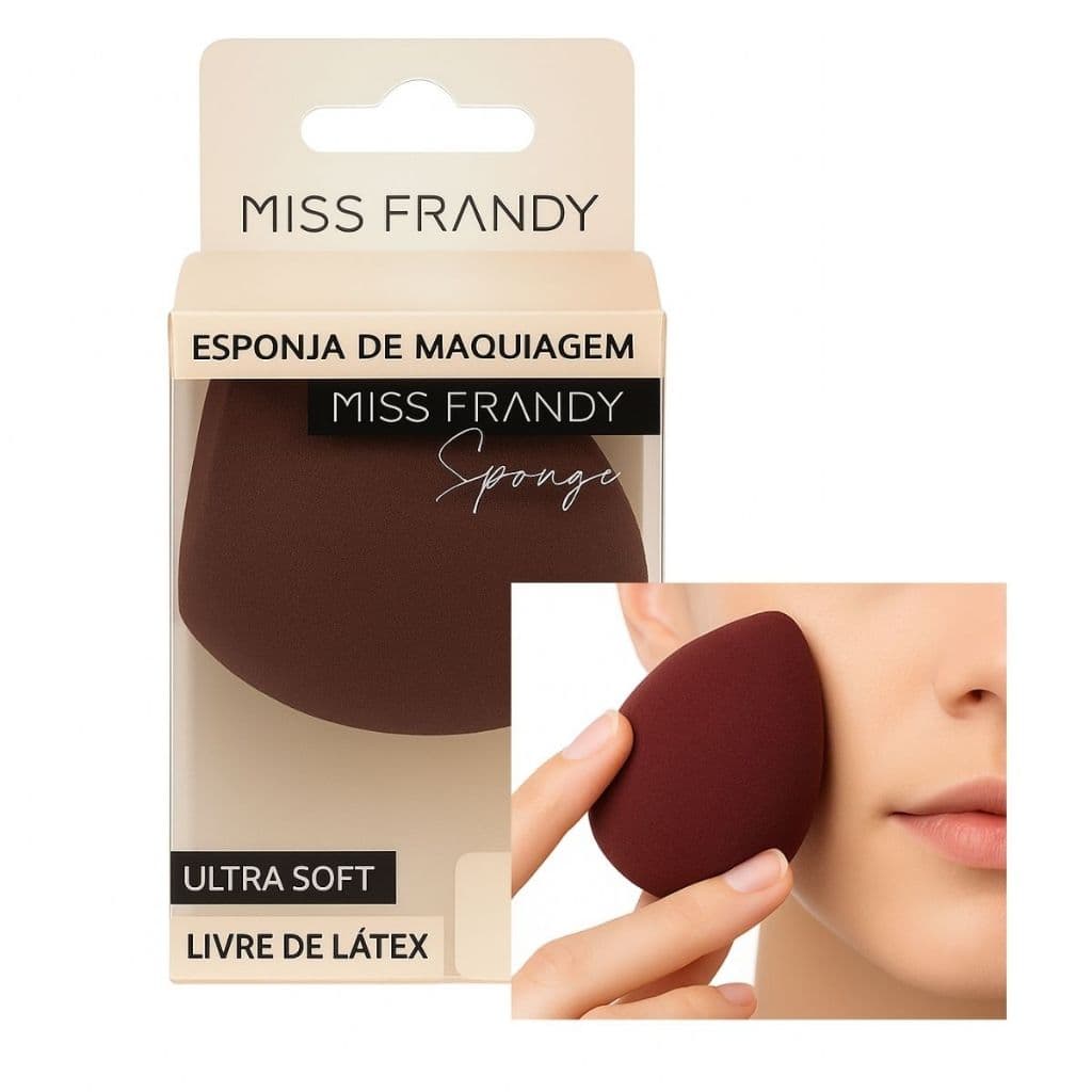 Esponja para Maquiagem em Gota Base Chanfrada Perfeita Com Qualquer Base