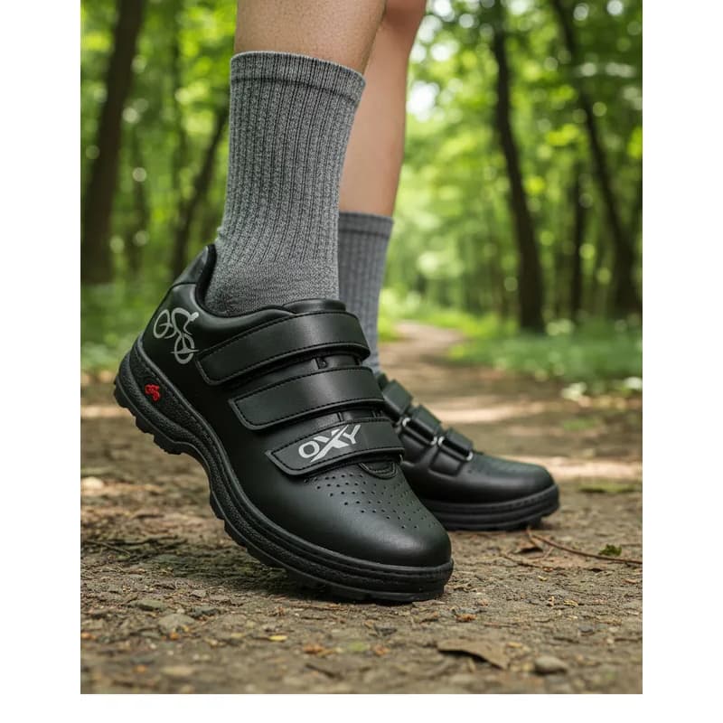 Sapatilha de Ciclismo MTB Oxy | Sola Costurada | Confortável | 33–44 + Compre também palmilha OXY