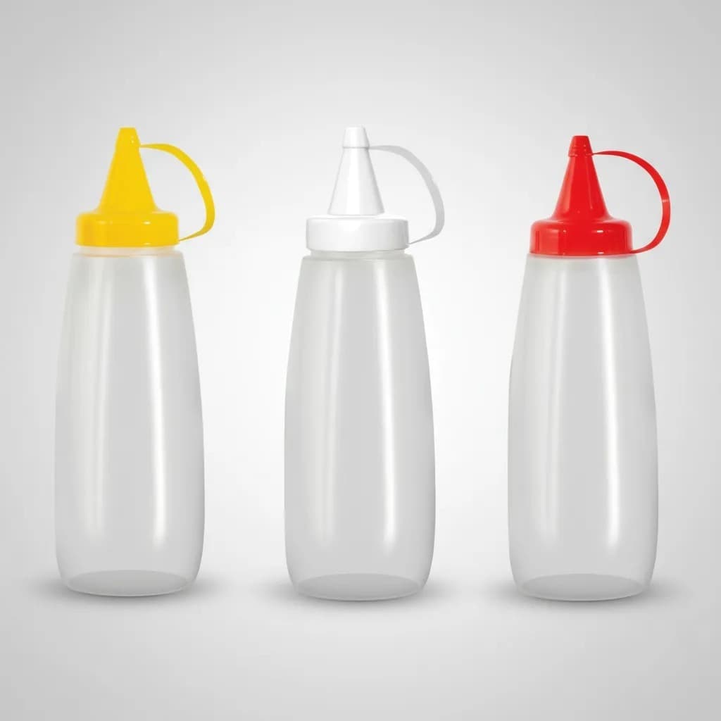 Kit 3 Bisnagas Flexíveis Ketchup Mostarda Maionese Molhos Panamby