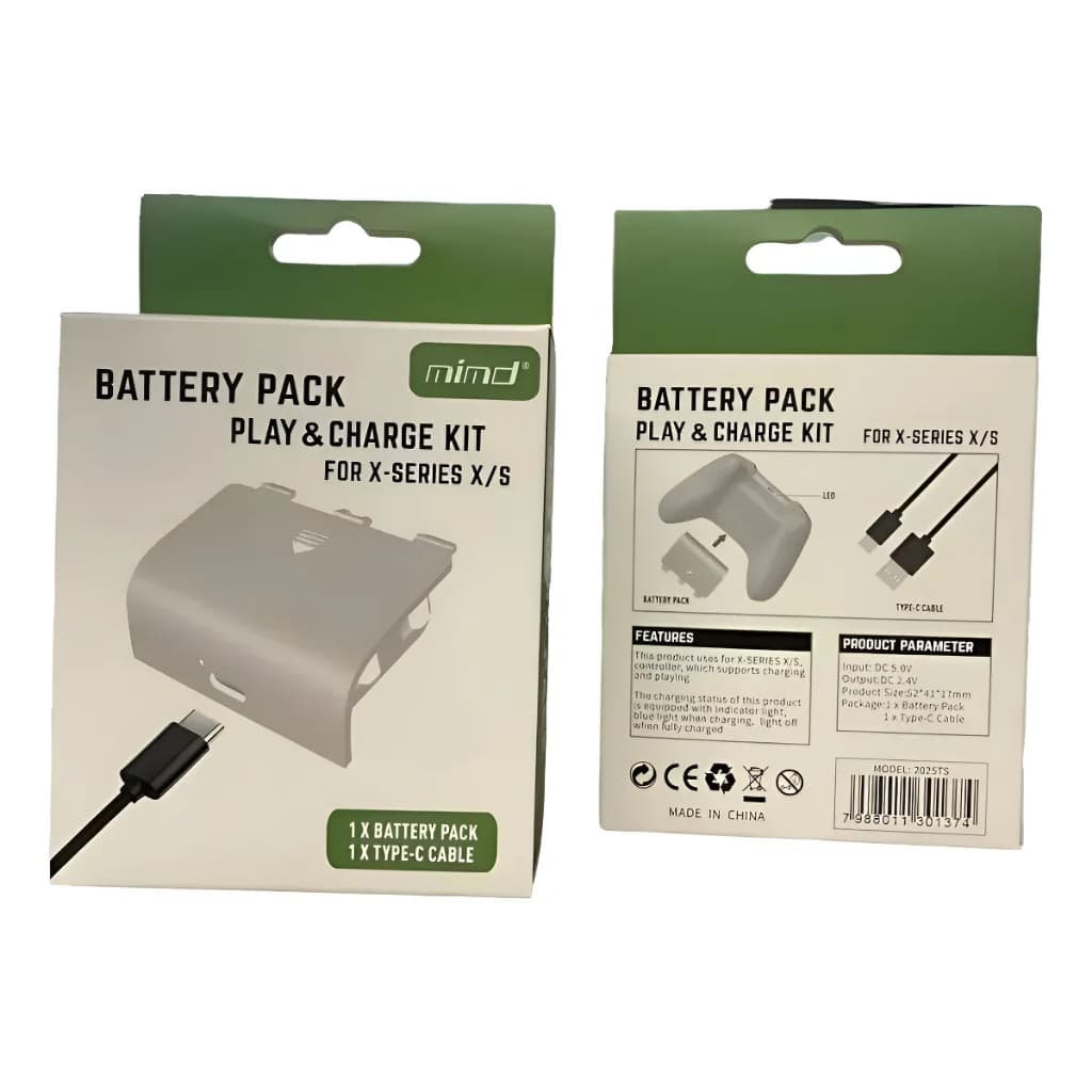 2 Bateria Recarregável Para Controle X-box Series S/x C/ Cab