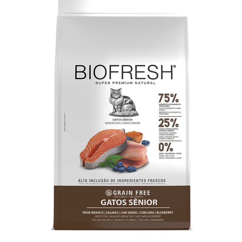 Ração Biofresh Gatos Sênior Peixe Branco - 7,5kg